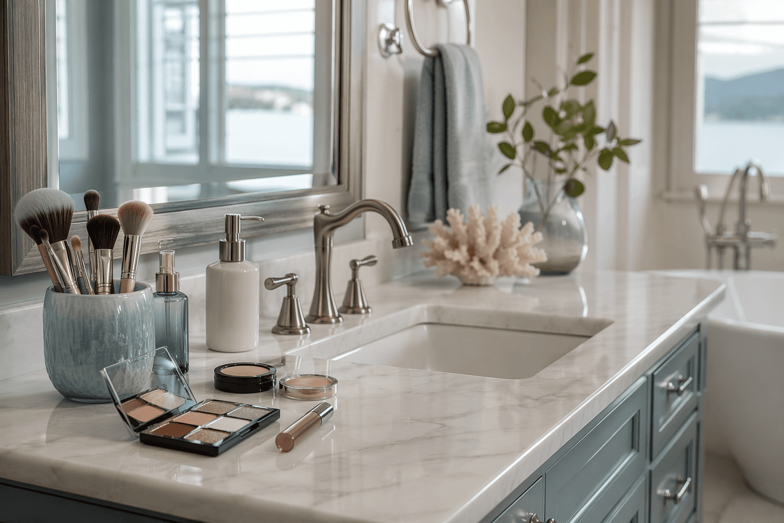 Makeup Organizer Drawer — In the bathroom