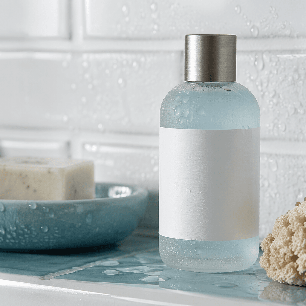 Shower Bottle Labels — Detail